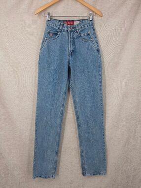 Posted Vintage High-Rise Straight Leg Western Jeans Inseam 35.5" Tall Length
